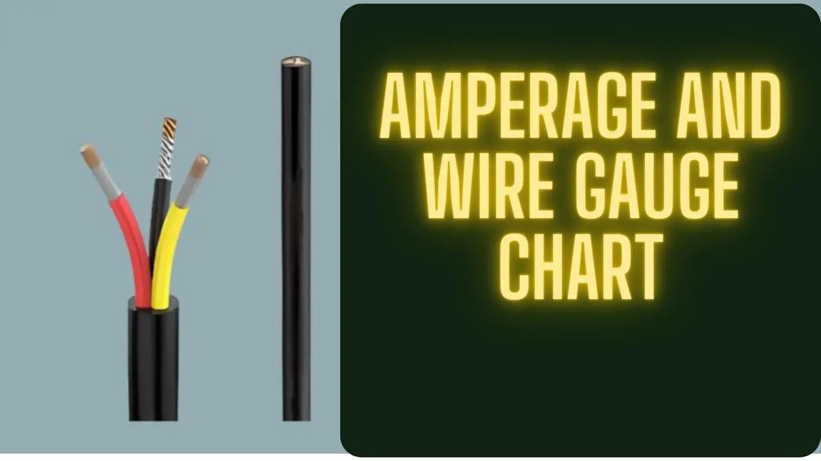 Amperage and Wire Gauge Chart