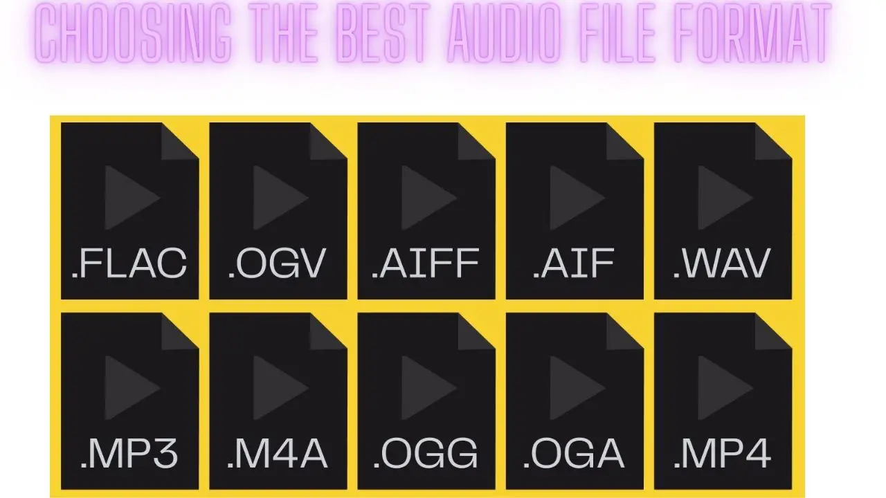 Choosing the best audio file format