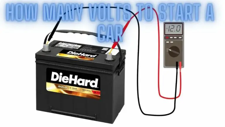 How Many Volts To Start A Car: Checking the Car Battery Voltage
