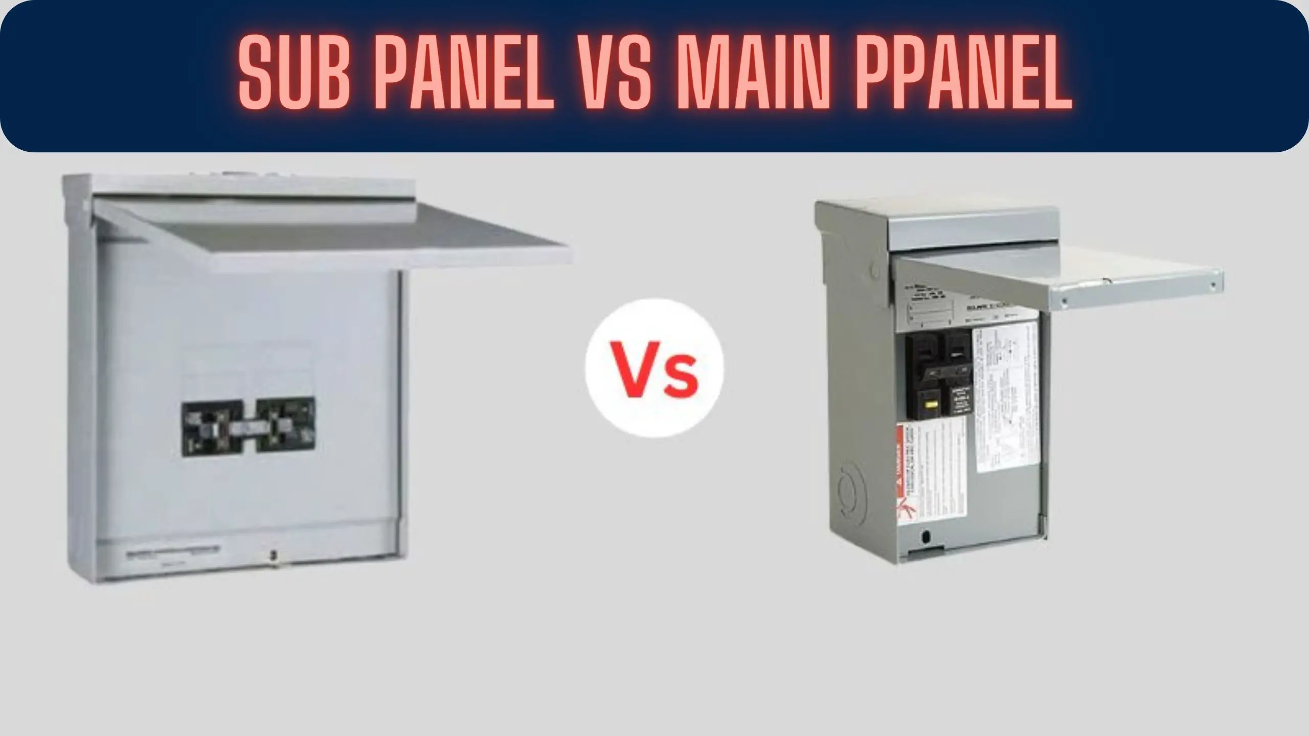 Sub Panel vs Main Panel