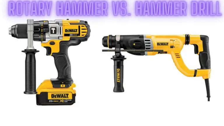 Rotary Hammer vs. Hammer Drill: Choosing the Right Tool for the Job