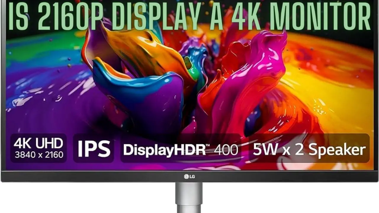 Is 2160p Display a 4K Monitor