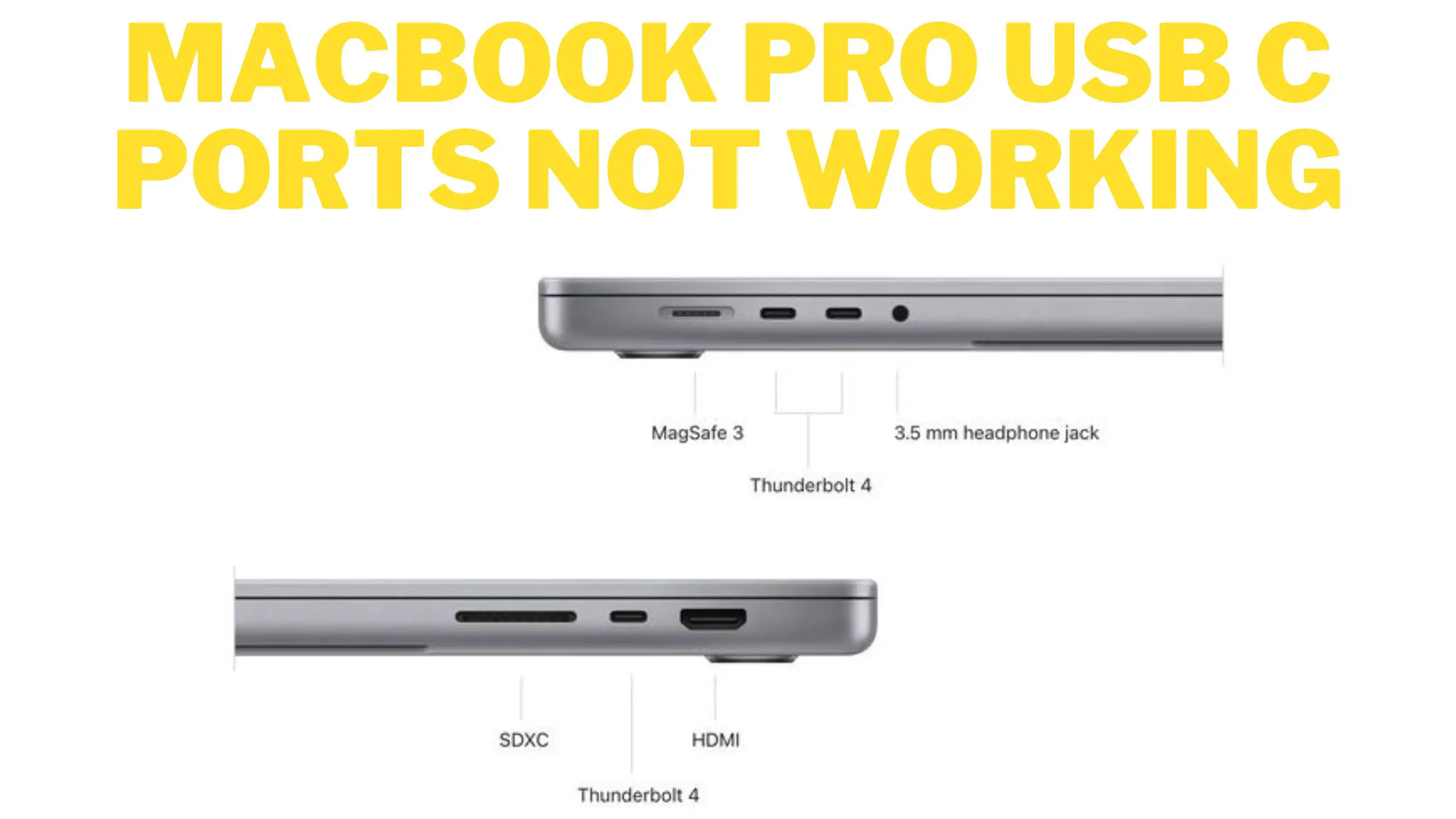 MacBook Pro USB C Ports Not Working