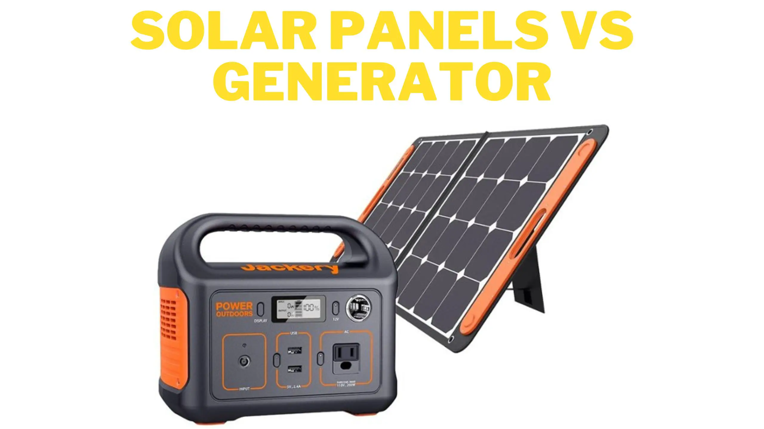 Solar Panels vs Generator
