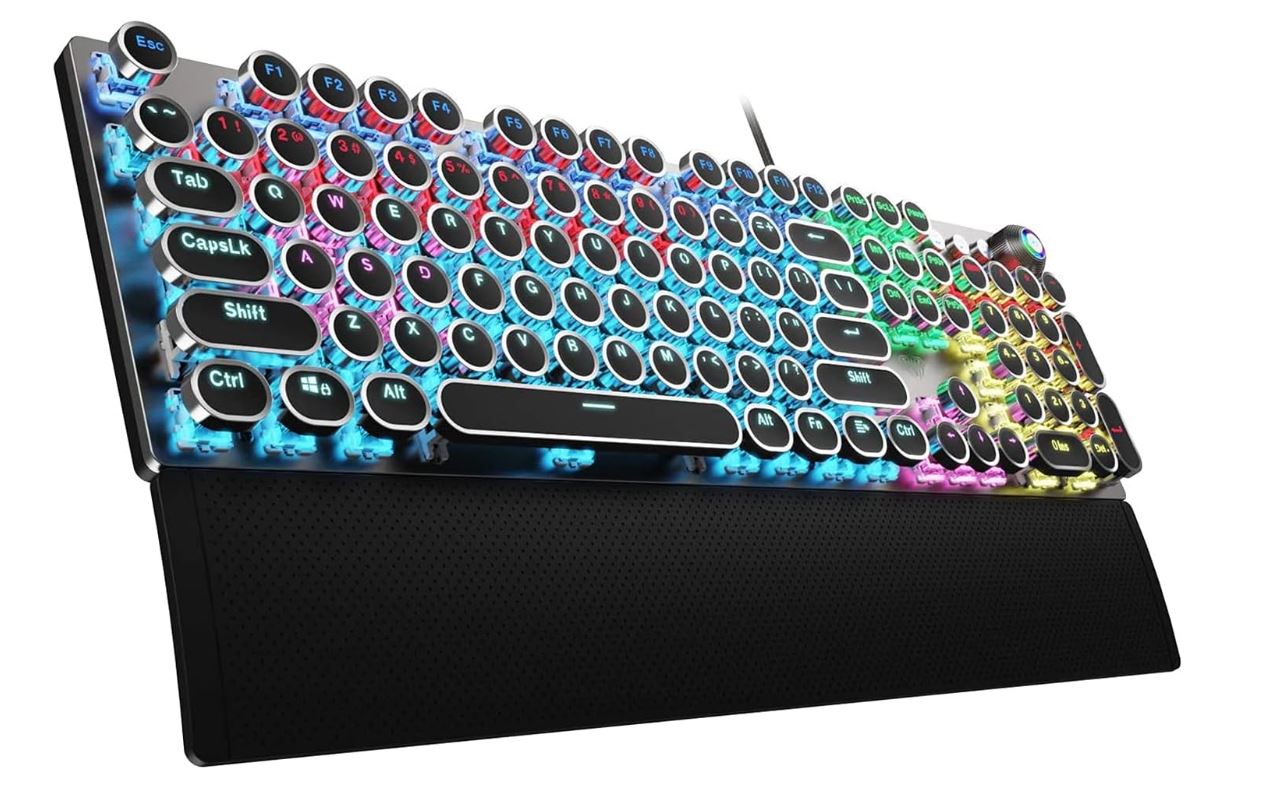 AULA F2088 Typewriter Style Mechanical Gaming Keyboard