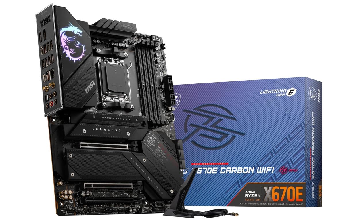 MSI MPG X670E Carbon WiFi Gaming Motherboard